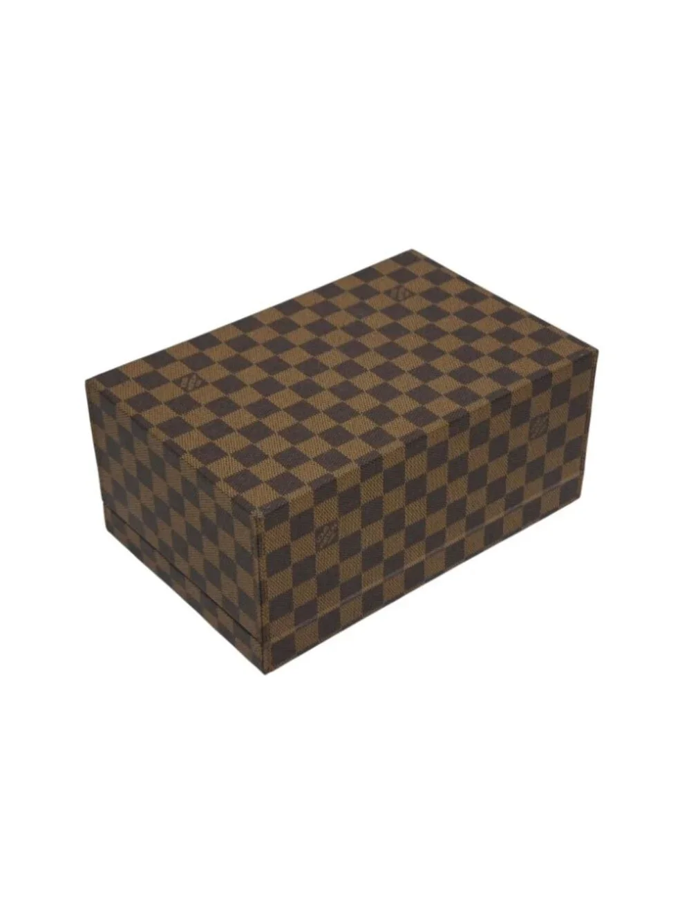 Louis Vuitton Damier Box Order Brown Leather Gold